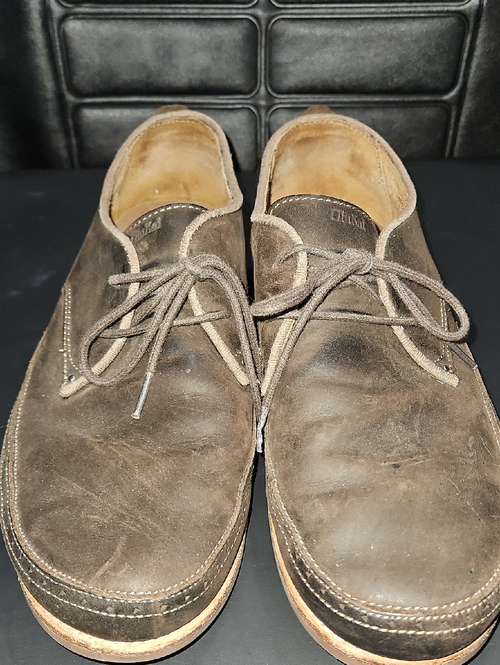 Olukai Honolulu Lace Men's Brown Leather Casual Shoes Size 11.5 - Picture 1 of 14